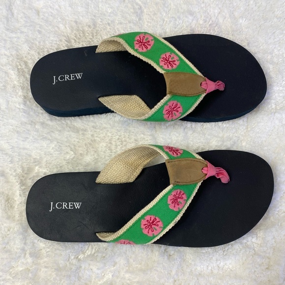 J. CREW FACTORY Floral  Pink, Green Silk Ribbon 6 - Picture 4 of 6